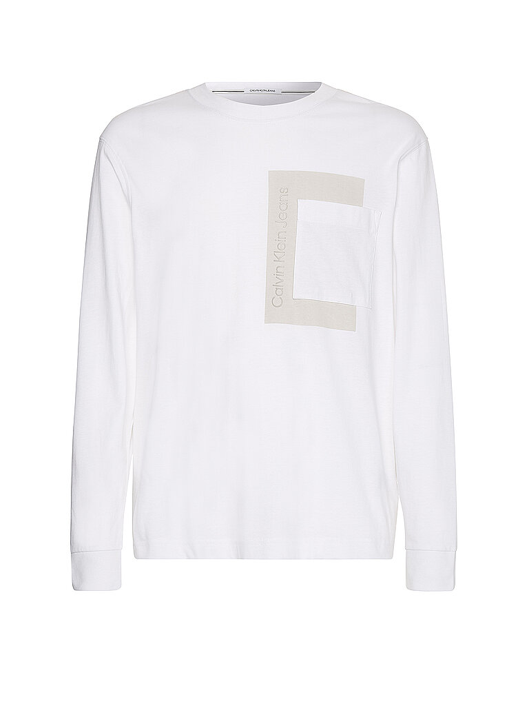 CALVIN KLEIN JEANS Langarmshirt weiß | M